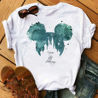 Camiseta Disney Mickey y Minnie Mouse para Mujer