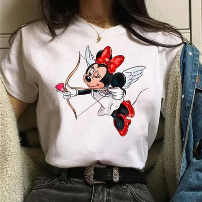 Camiseta Disney Mickey y Minnie para Mujer