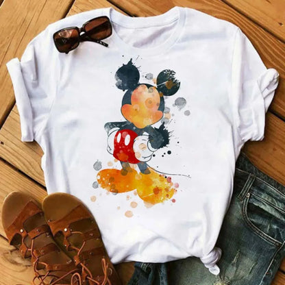 Camiseta Disney Mickey y Minnie Mouse para Mujer