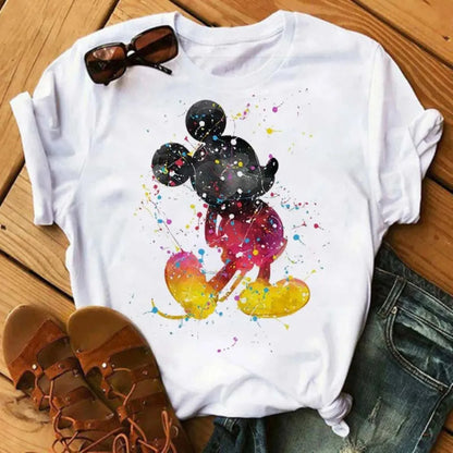 Camiseta Disney Mickey y Minnie Mouse para Mujer