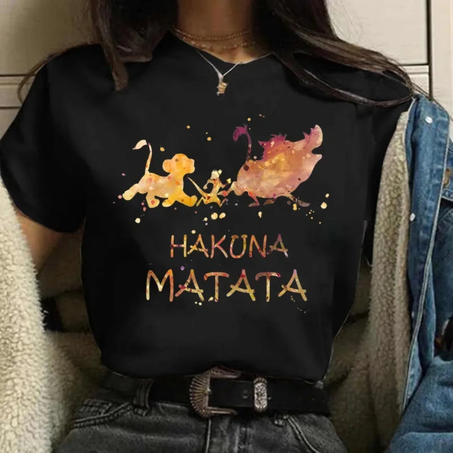 Camiseta Disney El Rey León Hakuna Matata para Mujer