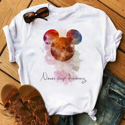Camiseta Disney Mickey y Minnie Mouse para Mujer