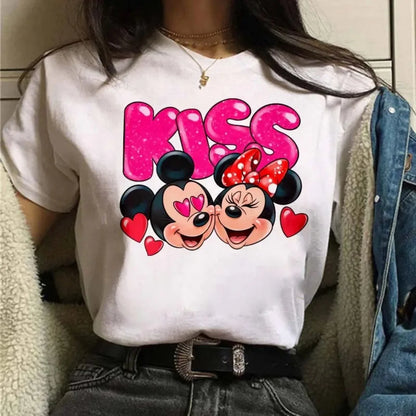 Camiseta Disney Mickey y Minnie para Mujer