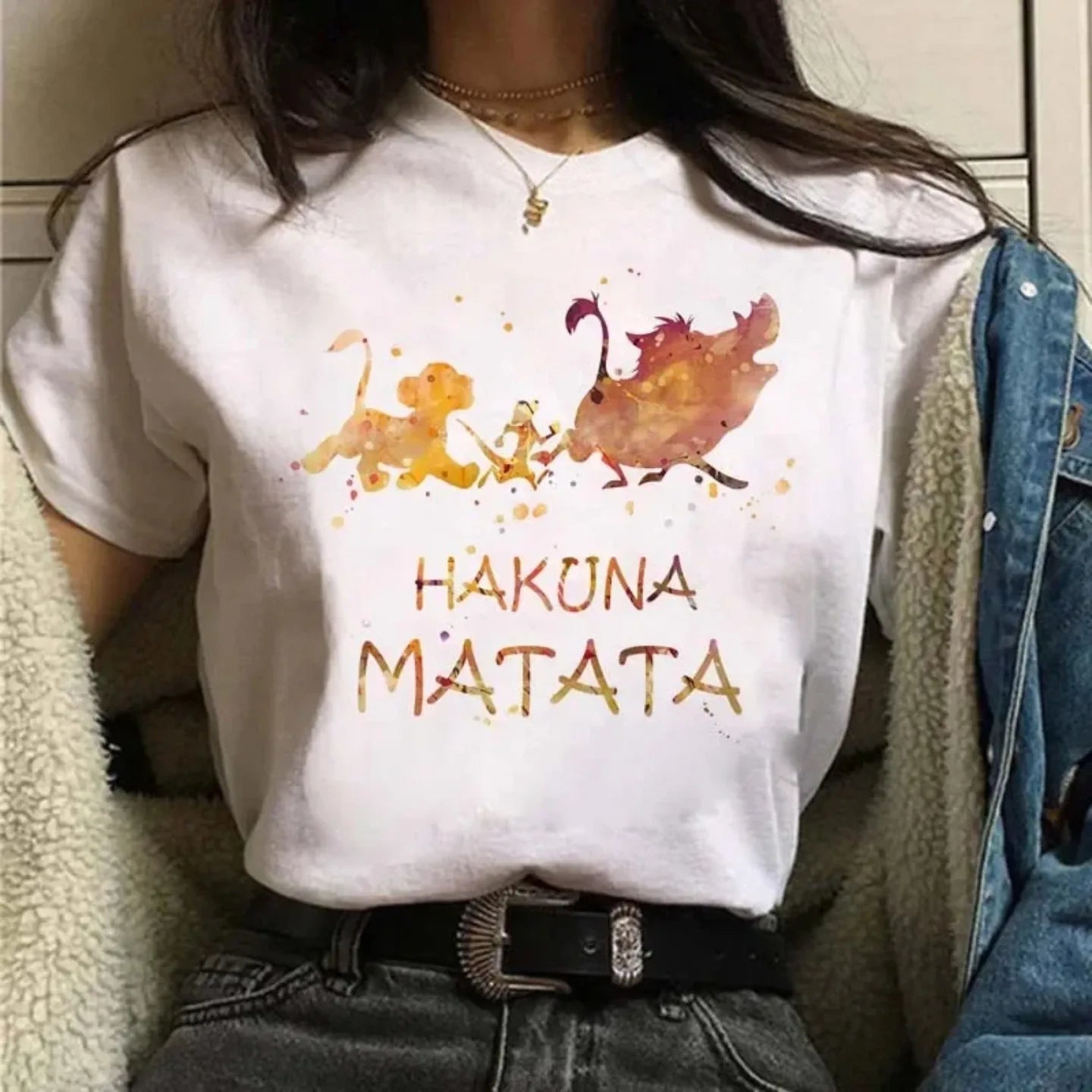 Camiseta Disney El Rey León Hakuna Matata para Mujer
