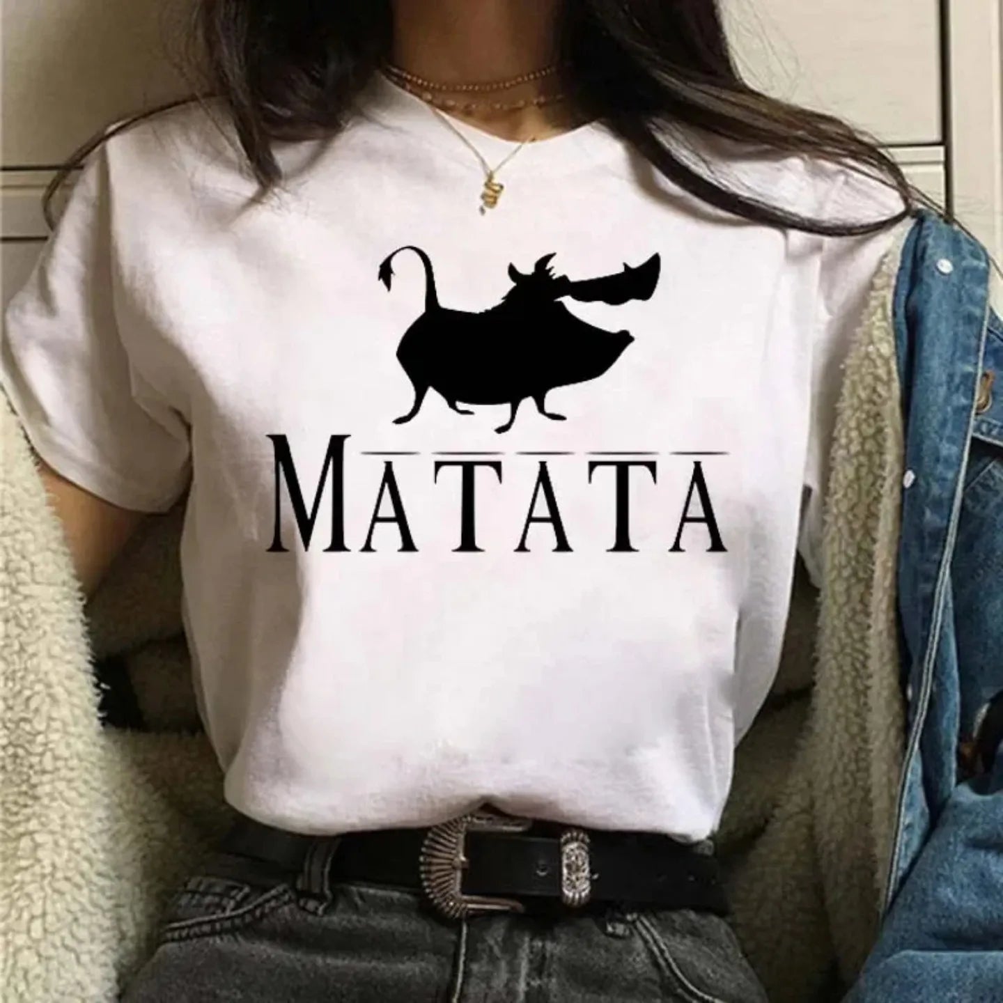 Camiseta Disney El Rey León Hakuna Matata para Mujer