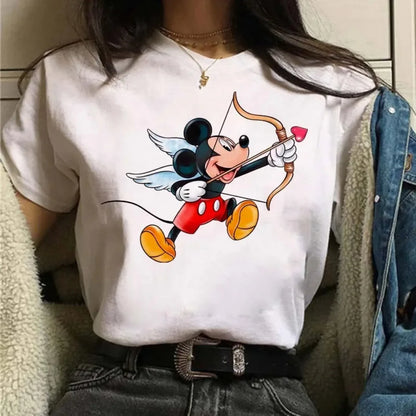 Camiseta Disney Mickey y Minnie para Mujer