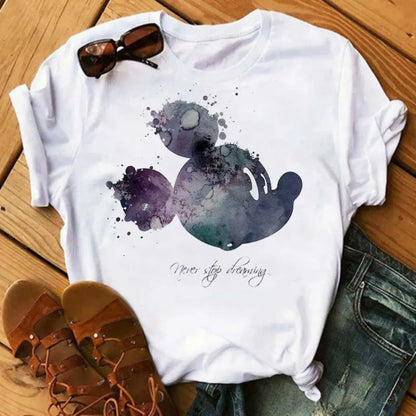 Camiseta Disney Mickey y Minnie Mouse para Mujer