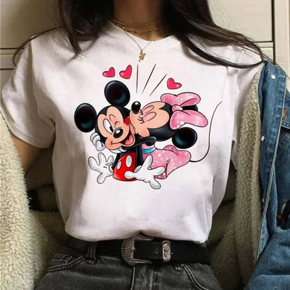 Camiseta Disney Mickey y Minnie para Mujer