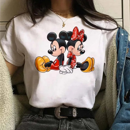 Camiseta Disney Mickey y Minnie para Mujer