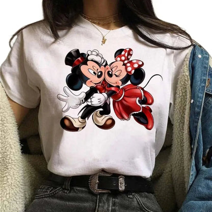 Camiseta Disney Mickey y Minnie para Mujer