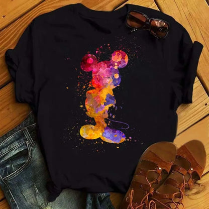 Camiseta Disney Mickey y Minnie Mouse para Mujer