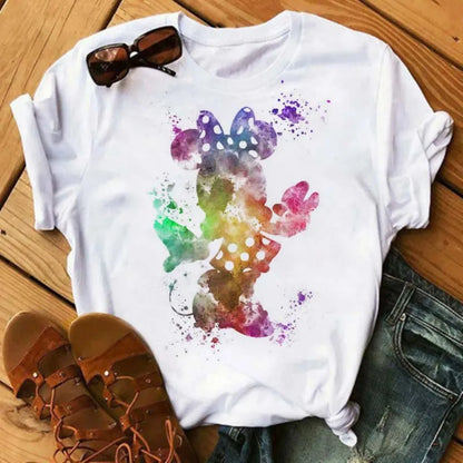Camiseta Disney Mickey y Minnie Mouse para Mujer