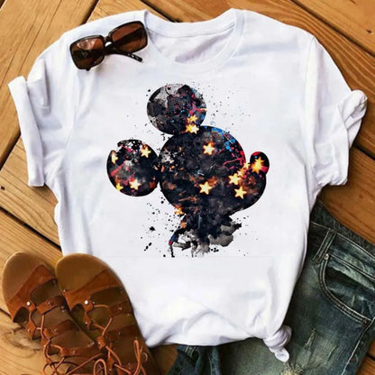 Camiseta Disney Mickey y Minnie Mouse para Mujer